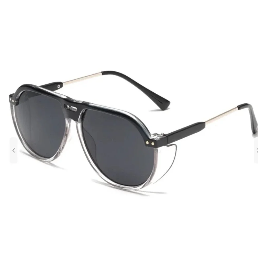 Aviator‎ Sunglasses Women Fashion Designer Oversized Shield Sun Glasses Lentes